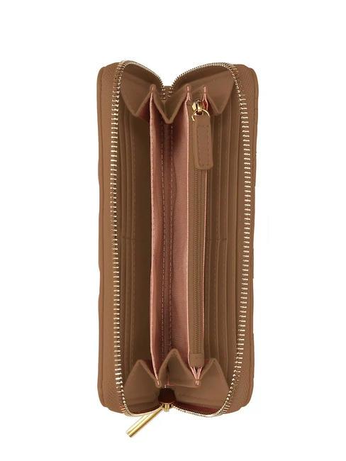MANHATTAN Grand portefeuille zipp&eacute; bonbons en bronze - Portefeuilles Femme
