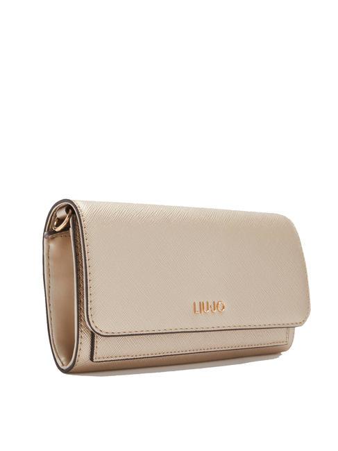 CALIWEN Portefeuille sac &agrave; bandouli&egrave;re Or clair - Portefeuilles Femme