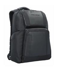 PIQUADRO WALLABY Sac à dos en cuir et tissu, support pc 14" - Sacs à dos pour ordinateur portable