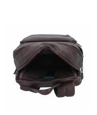 PIQUADRO RHINO Sac à dos en cuir pour pc 14" MORO - Sacs à dos pour ordinateur portable - 5