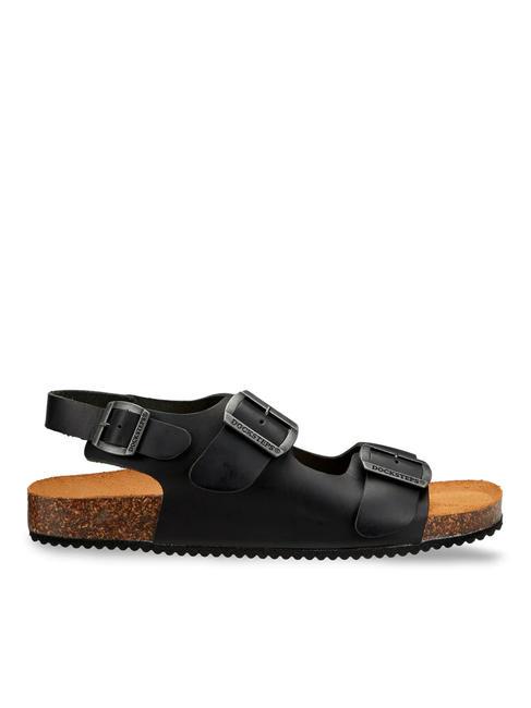 VEGA 2288 Sandale franciscaine en cuir noir - Chaussures Homme