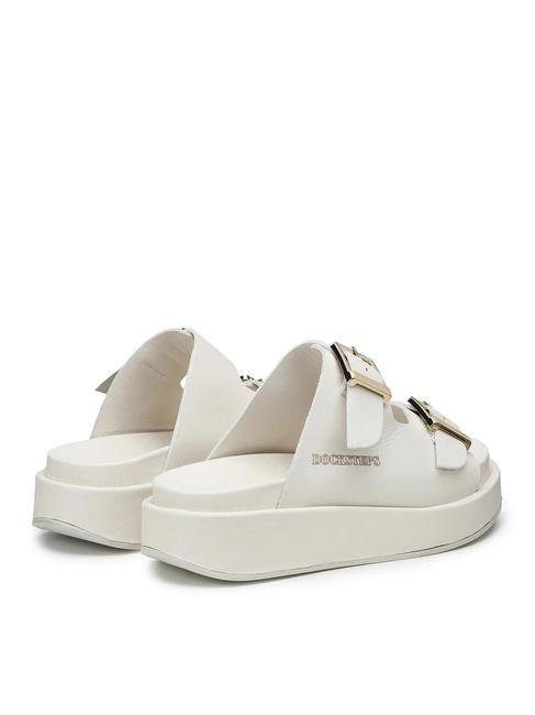 CATALINA Sandale chausson haut en cuir blanc - Chaussures Femme
