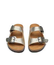 DOCKSTEPS VEGA  Sandale en cuir lamin&eacute; avec deux boucles platine - Chaussures Femme - 3