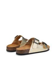 DOCKSTEPS VEGA  Sandale en cuir lamin&eacute; avec deux boucles platine - Chaussures Femme - 4