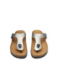 DOCKSTEPS VEGA 2290 Sandale tongs en cuir lamin&eacute; platine - Chaussures Femme - 3