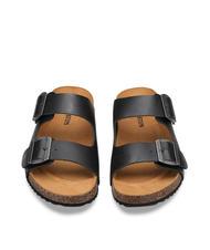 DOCKSTEPS VEGA 2286 Sandale en cuir &agrave; double boucle noir - Chaussures Homme - 3