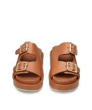 DOCKSTEPS CATALINA Sandale chausson haut en cuir Cognac - Chaussures Femme - 3