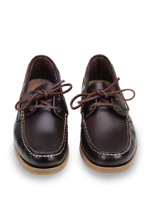 PRO-SAILING 007 Chaussure bateau en cuir marron/beige - Chaussures Homme