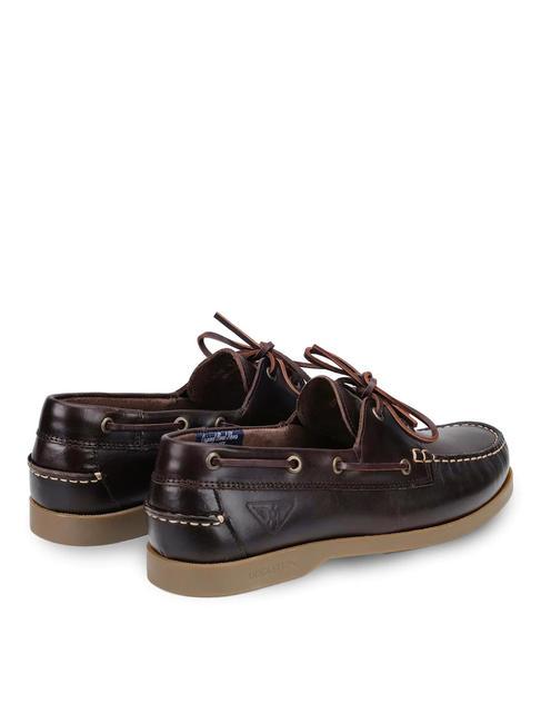 PRO-SAILING 007 Chaussure bateau en cuir marron/beige - Chaussures Homme