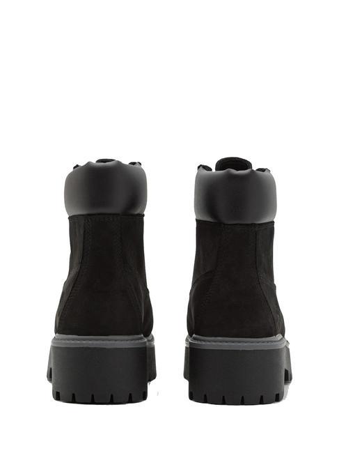 STONE STREET PLATFORM WP Bottine en cuir imperm&eacute;able Jetblack - Chaussures Femme
