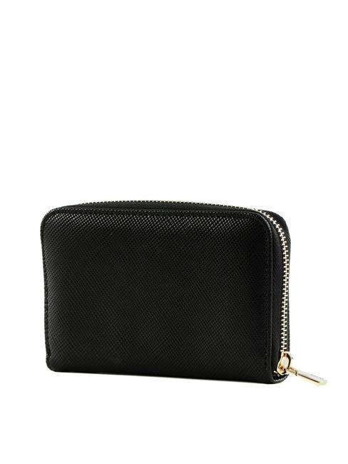 LAUREL Portefeuille moyen &agrave; fermeture &eacute;clair NOIR - Portefeuilles Femme