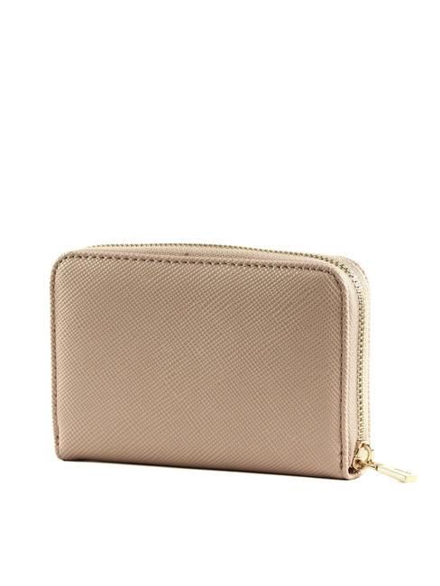 LAUREL Portefeuille moyen &agrave; fermeture &eacute;clair bois de rose - Portefeuilles Femme