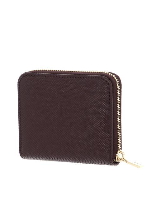 LAUREL Petit portefeuille zipp&eacute; prune - Portefeuilles Femme