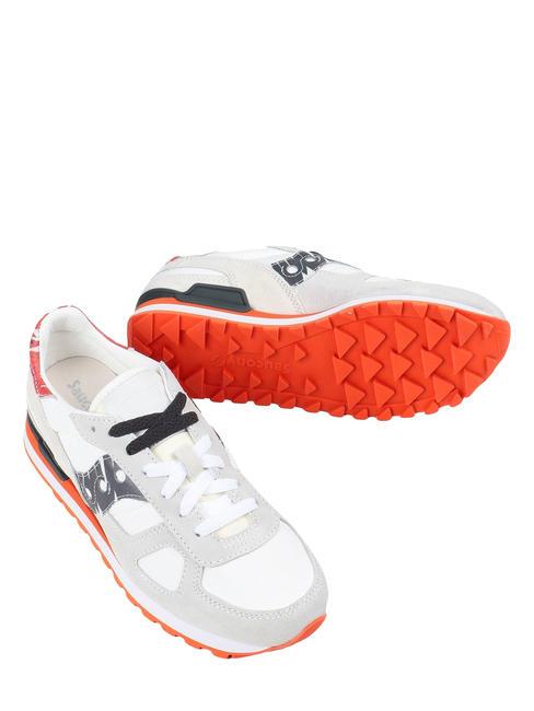 SHADOW ORIGINAL Baskets en daim blanc noir - Chaussures Homme