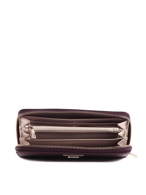 LAUREL Portefeuille zipp&eacute; prune - Portefeuilles Femme
