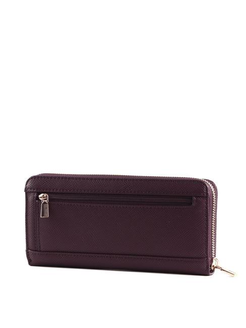 LAUREL Portefeuille zipp&eacute; prune - Portefeuilles Femme