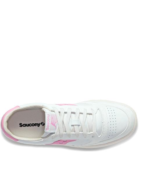 JAZZ COURT Baskets en cuir blanc/rose - Chaussures Homme