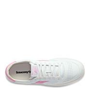 SAUCONY JAZZ COURT Baskets en cuir blanc/rose - Chaussures Homme - 3