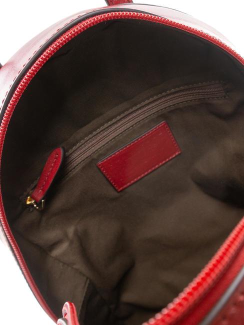 BARBARA Sac à dos en cuir cassis / or - Sacs pour Femme