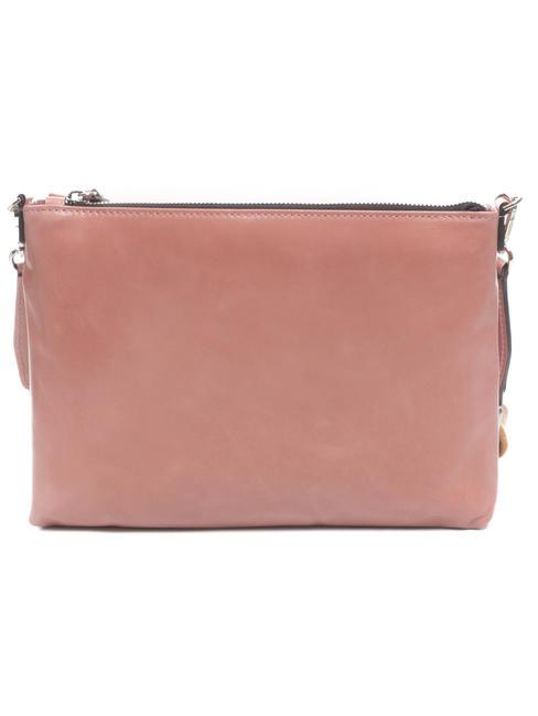 CLUTCH Sac avec bandoulière, en cuir aube rose - Sacs pour Femme