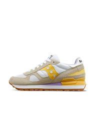 SAUCONY SHADOW ORIGINAL Baskets blanc jaune - Chaussures Femme - 3