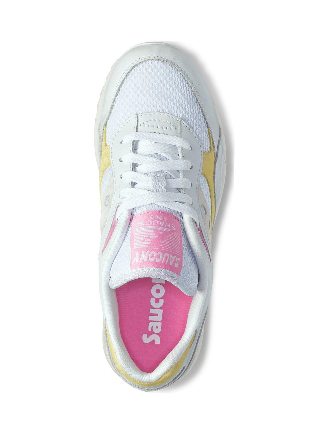 Saucony Shadow 6000 Baskets Blanc Jaune Achetez Prix Outlet
