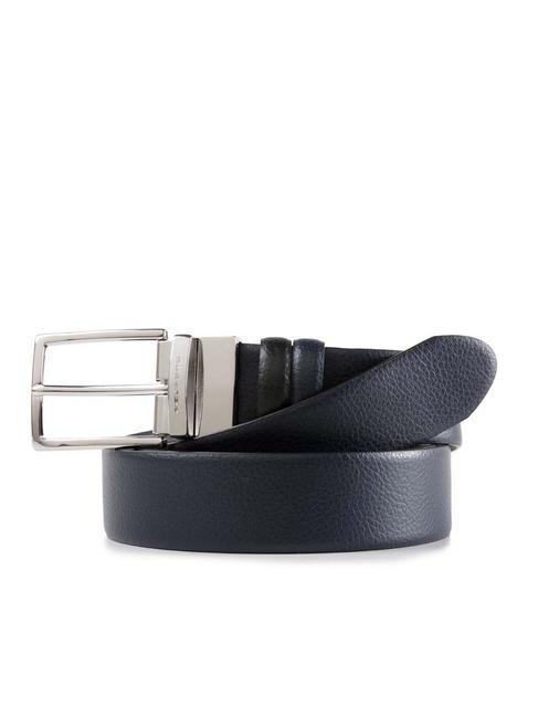 MODUS Ceinture réversible en cuir noir / bleu - Ceintures