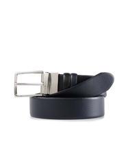 PIQUADRO MODUS Ceinture réversible en cuir noir / bleu - Ceintures - 2