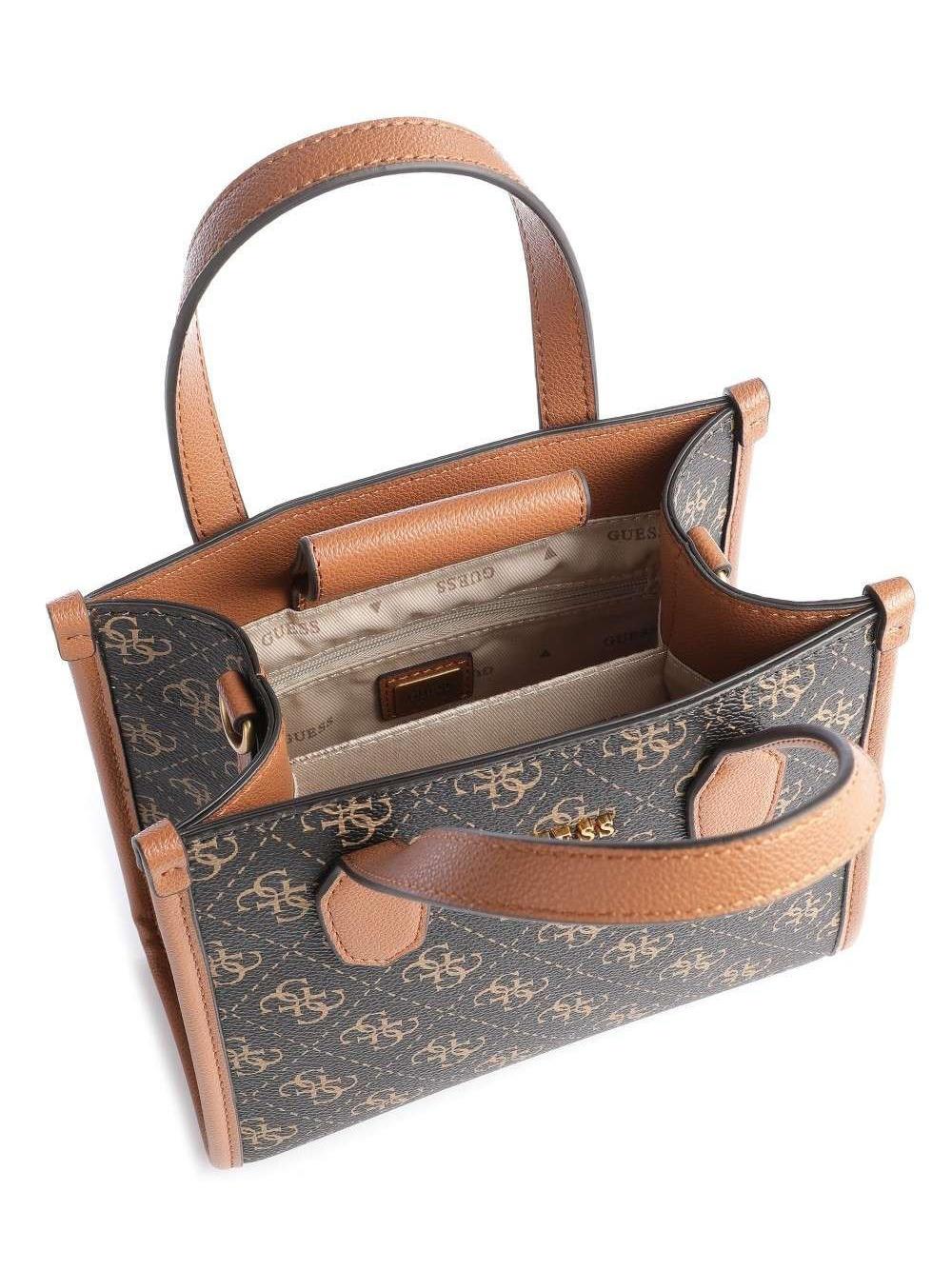 Guess Meridian Sac à main 32 cm latte logo HWSG87-78060-LTL pas cher