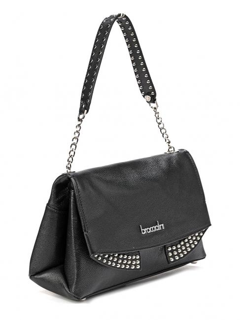 NAOMI Sac bandouli&egrave;re en cuir noir - Sacs pour Femme