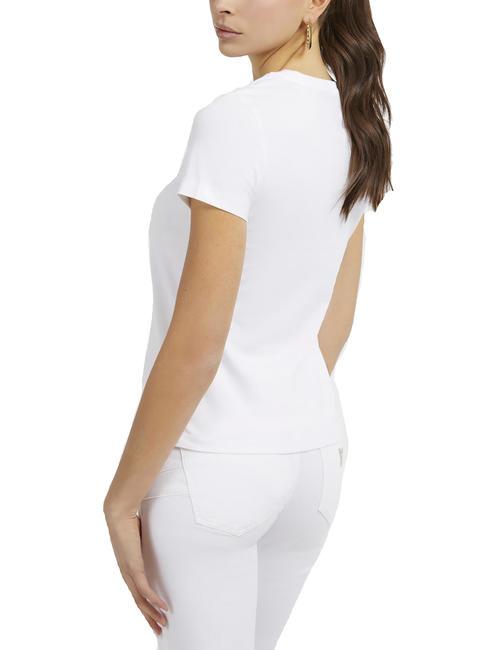 SHADED T-shirt col rond en coton blanc pur - T-shirt
