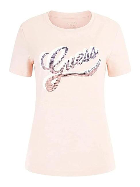 SHADED T-shirt col rond en coton rose calme - T-shirt