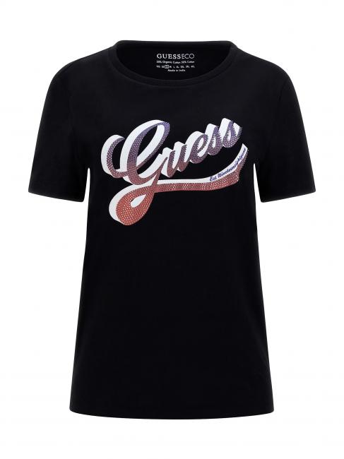 SHADED T-shirt col rond en coton jetbla - T-shirt