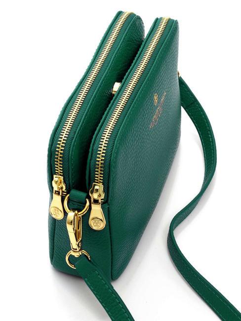 TIFFANY KATE Mini sac port&eacute; &eacute;paule en cuir vert fonc&eacute; - Sacs pour Femme