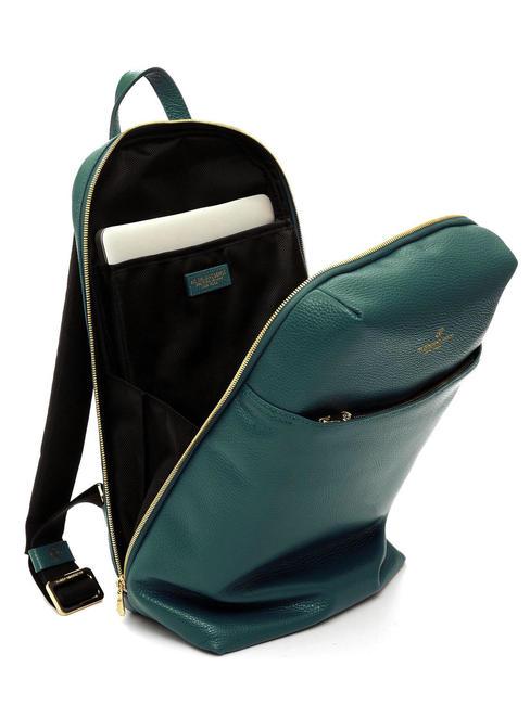 TIFFANY JANE Sac &agrave; dos en cuir pour ordinateur portable 15,6" vert fonc&eacute; - Sacs &agrave; dos pour ordinateur portable