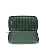 SPALDING TIFFANY Grand portefeuille en cuir zipp&eacute; vert fonc&eacute; - Portefeuilles Femme - 2