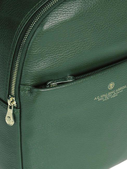 TIFFANY Petit sac &agrave; dos en cuir vert fonc&eacute; - Sacs pour Femme