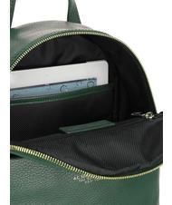 SPALDING TIFFANY Petit sac &agrave; dos en cuir vert fonc&eacute; - Sacs pour Femme - 5