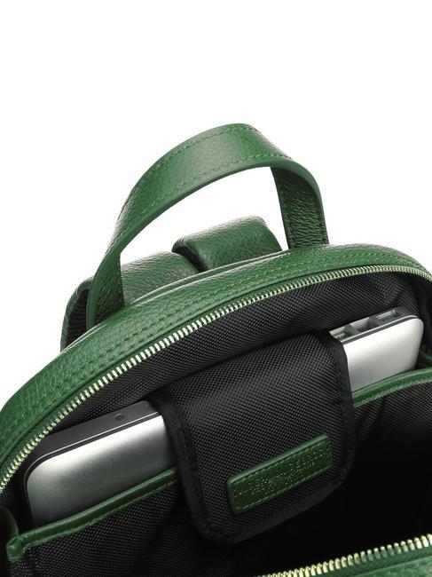 TIFFANY Sac &agrave; dos en cuir pour ordinateur portable vert fonc&eacute; - Sacs pour Femme