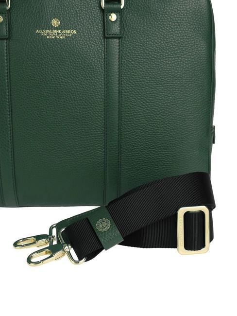 TIFFANY Mallette en cuir pour ordinateur portable 15" vert fonc&eacute; - Porte Documents Travail
