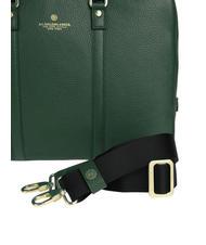 SPALDING TIFFANY Mallette en cuir pour ordinateur portable 15" vert fonc&eacute; - Porte Documents Travail - 3