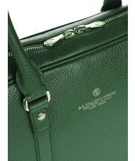 SPALDING TIFFANY Mallette en cuir pour ordinateur portable 15" vert fonc&eacute; - Porte Documents Travail - 4