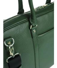 SPALDING TIFFANY Mallette en cuir pour ordinateur portable 15" vert fonc&eacute; - Porte Documents Travail - 5