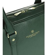 SPALDING TIFFANY Mallette en cuir pour ordinateur portable 14" vert fonc&eacute; - Porte Documents Travail - 4