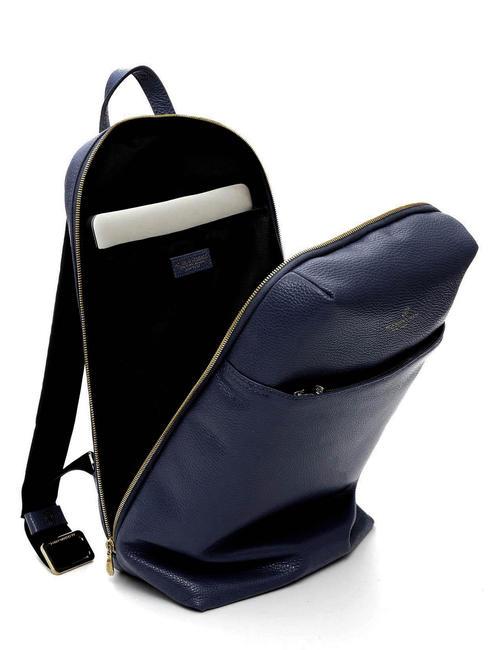 TIFFANY JANE Sac &agrave; dos en cuir pour ordinateur portable 15,6" bleu - Sacs &agrave; dos pour ordinateur portable