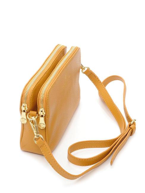 TIFFANY KATE Mini sac port&eacute; &eacute;paule en cuir moutarde - Sacs pour Femme