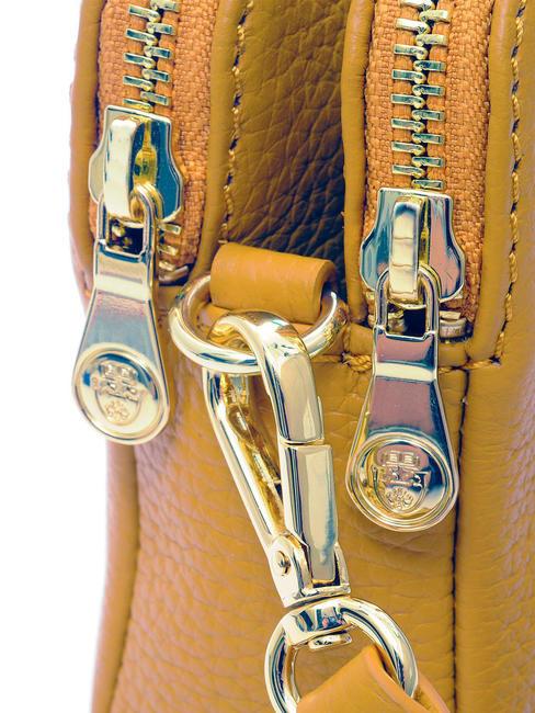 TIFFANY KATE Mini sac port&eacute; &eacute;paule en cuir moutarde - Sacs pour Femme