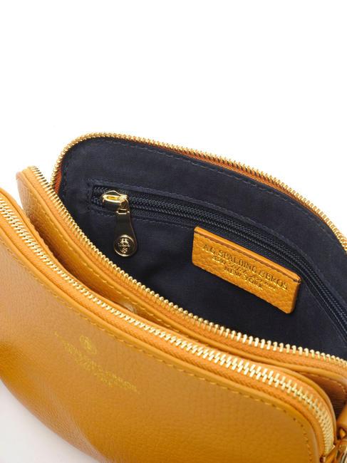 TIFFANY KATE Mini sac port&eacute; &eacute;paule en cuir moutarde - Sacs pour Femme