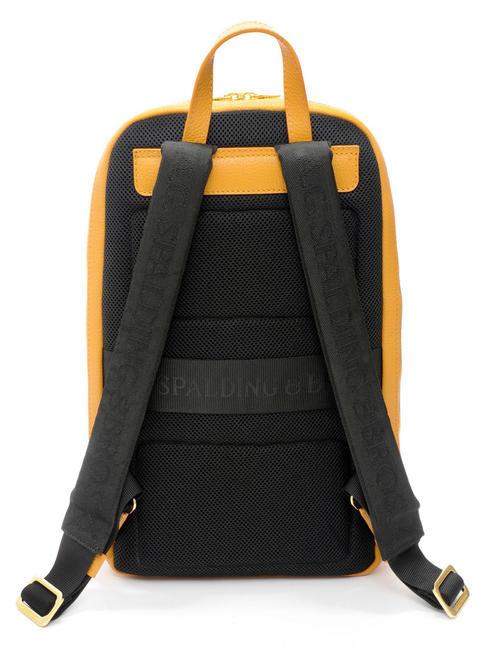 TIFFANY JANE Sac &agrave; dos en cuir pour ordinateur portable 15,6" moutarde - Sacs &agrave; dos pour ordinateur portable