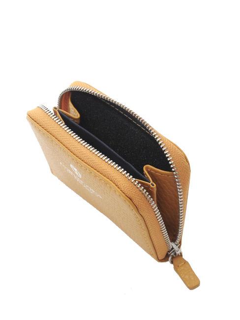 TIFFANY Porte-cartes zipp&eacute; moutarde - Portefeuilles Femme